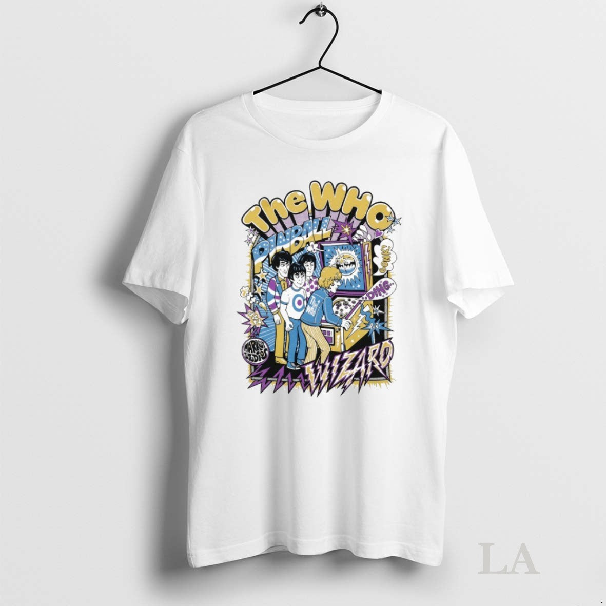 Original The Who X Market Pinball Players Wizard - Adult & Kids T-Shirts, Sweatshirts & Hoodies apparel design preview 1