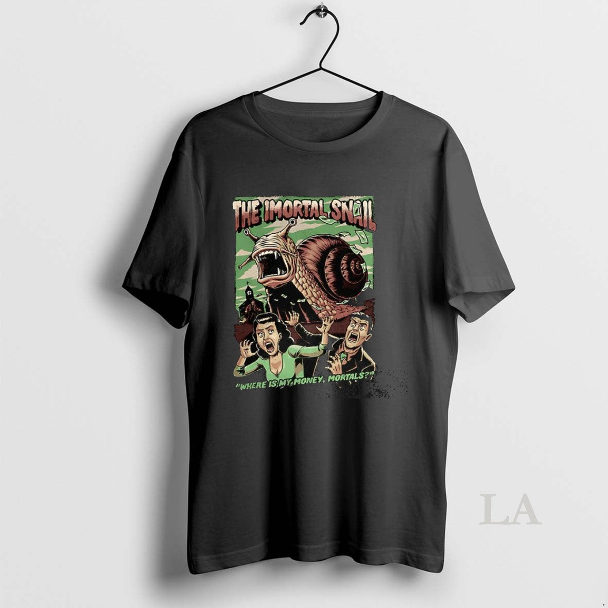 Original The Immortal Snail Where Is My Money Mortals - Adult & Kids T-Shirts, Sweatshirts & Hoodies apparel design preview 1