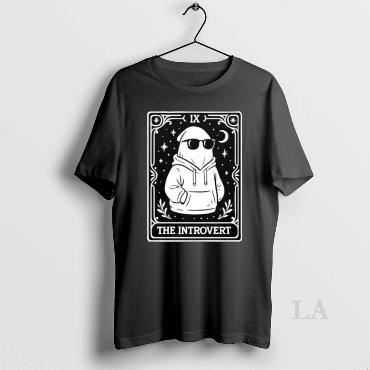Original The Introvert Tarot Card Halloween - Adult & Kids T-Shirts, Sweatshirts & Hoodies apparel design preview 1