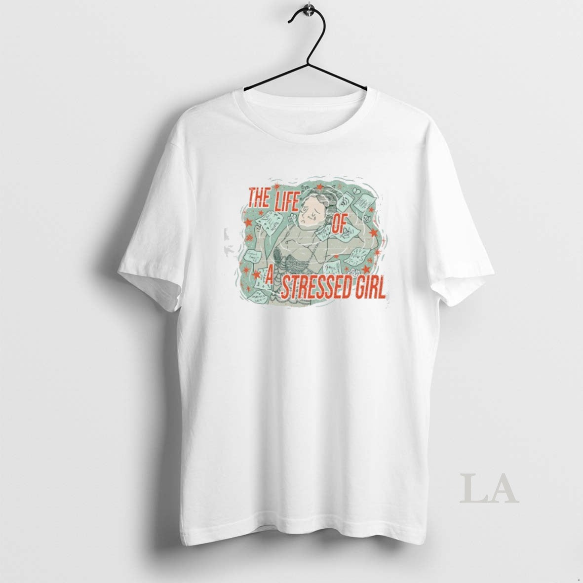 Original The Life Of A Stressed Girl Parody - Adult & Kids T-Shirts, Sweatshirts & Hoodies apparel design preview 1