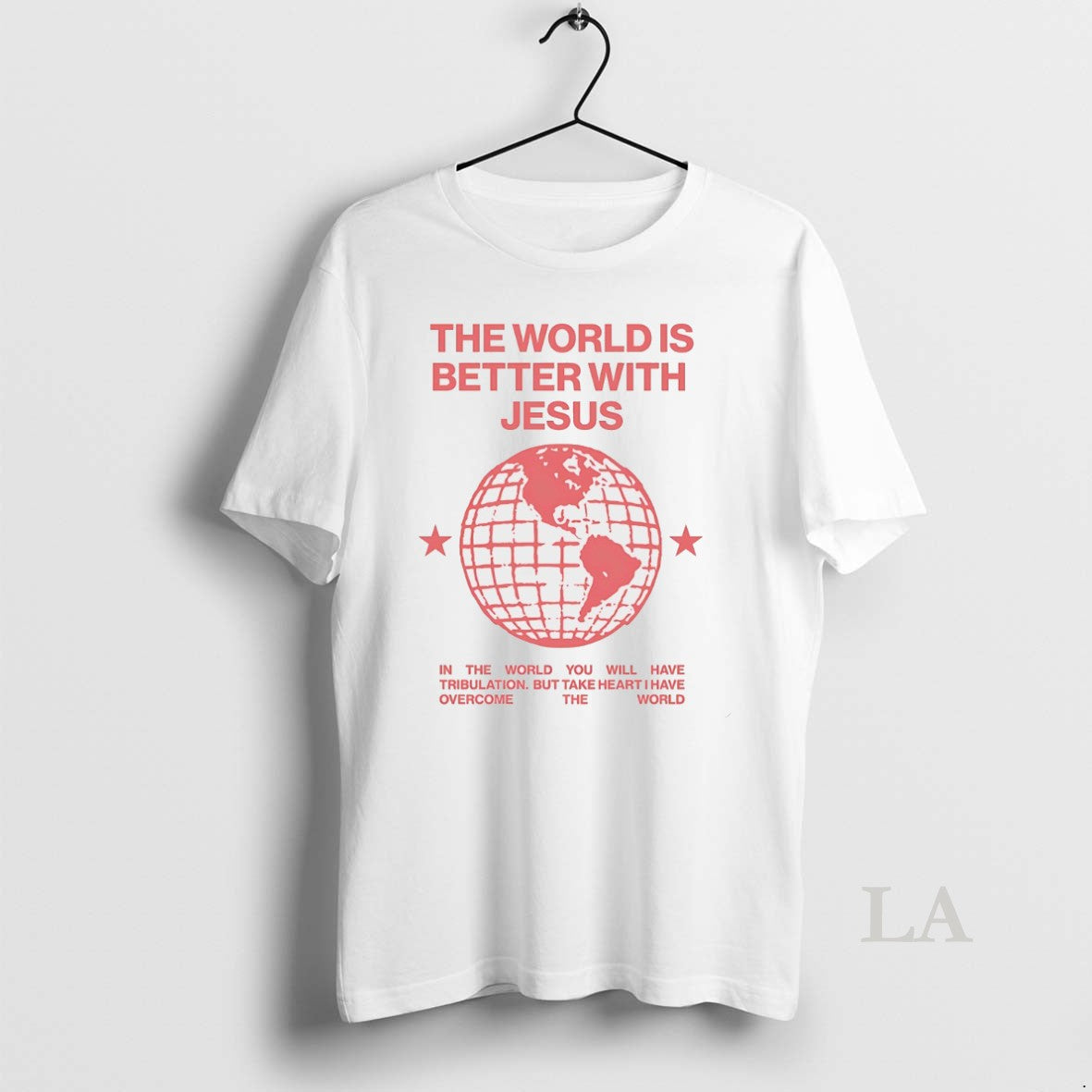 Original The World Is Better With Jesus White - Adult & Kids T-Shirts, Sweatshirts & Hoodies apparel design preview 1