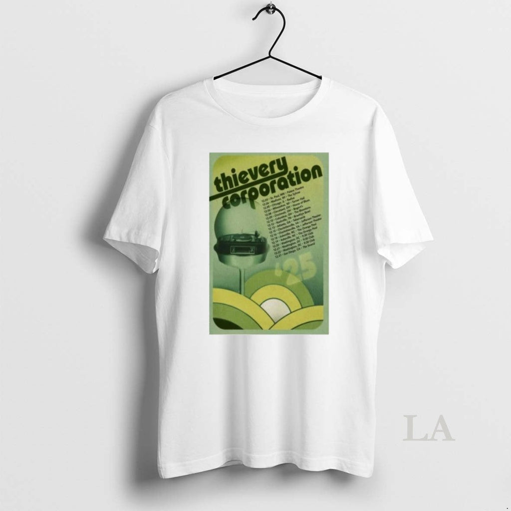Original Thievery Corporation Live In 2025 - Adult & Kids T-Shirts, Sweatshirts & Hoodies apparel design preview 1