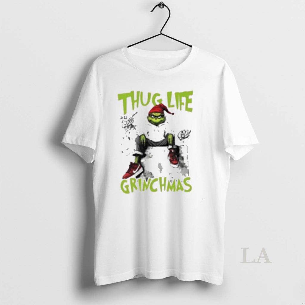 Original Thug Life Grinch Christmas Friends White - Adult & Kids T-Shirts, Sweatshirts & Hoodies apparel design preview 1