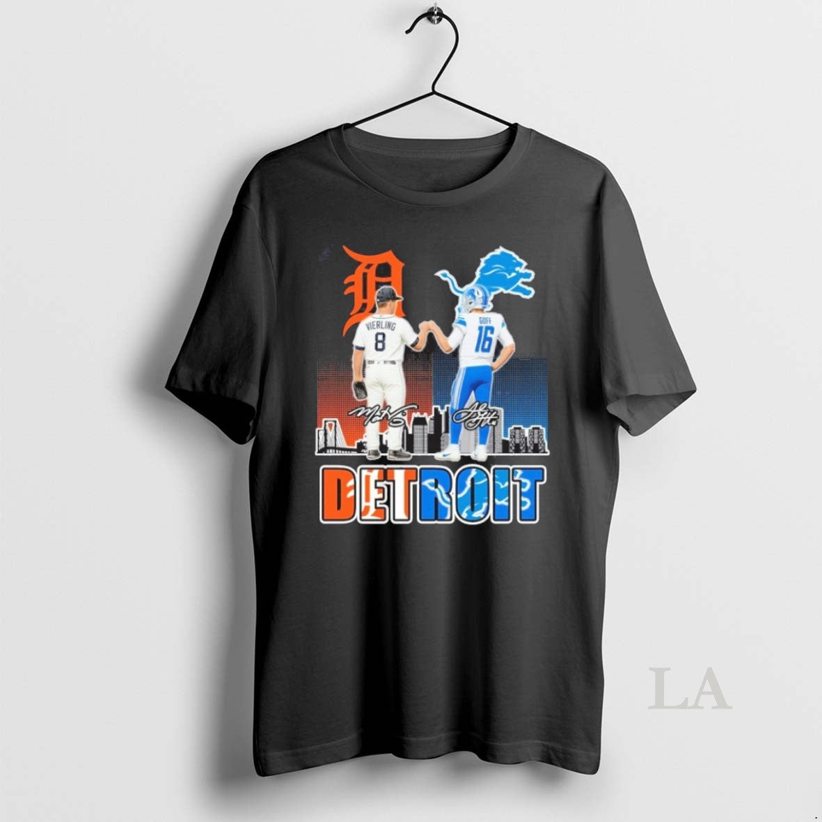 Original Tigers Vierling And Lions Jared Goff Detroit - Adult & Kids T-Shirts, Sweatshirts & Hoodies apparel design preview 1