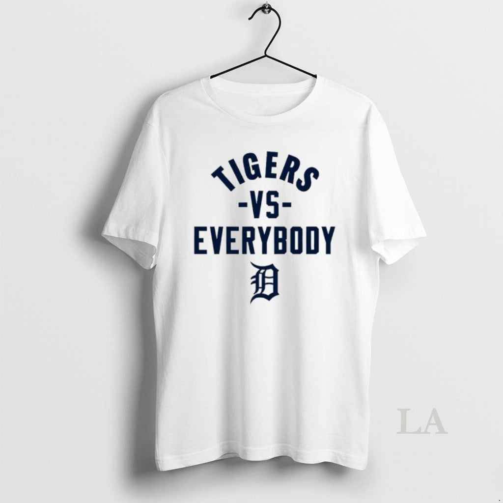 Original Tigers Vs Everyboody Detroit Logo - Adult & Kids T-Shirts, Sweatshirts & Hoodies apparel design preview 1