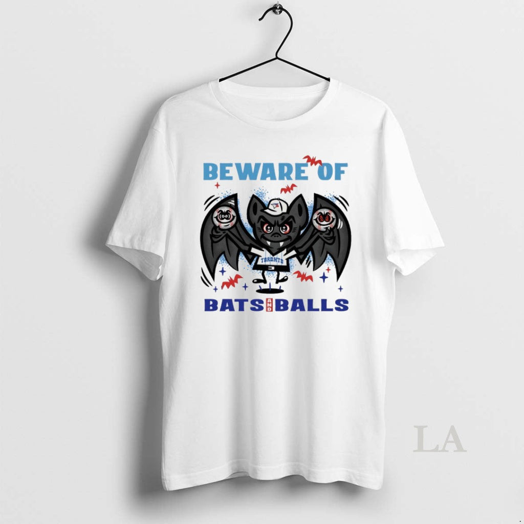 Original Toronto Blue Jays October Beware Of Bats And - Adult & Kids T-Shirts, Sweatshirts & Hoodies apparel design preview 1