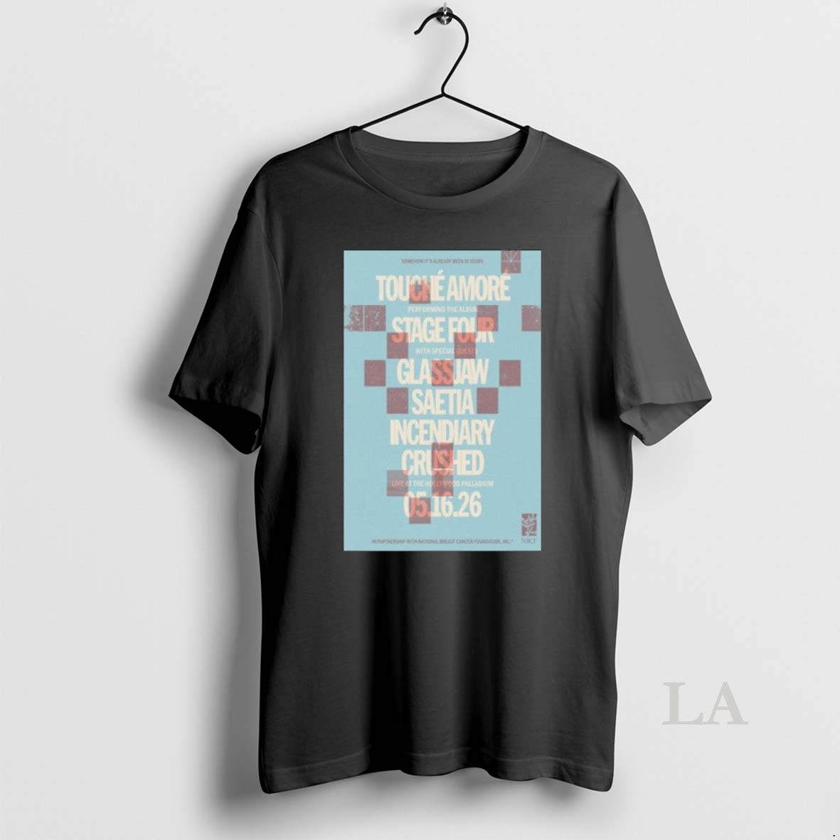 Original Touche Amore Live At The Hollywood Palladium - Adult & Kids T-Shirts, Sweatshirts & Hoodies apparel design preview 1