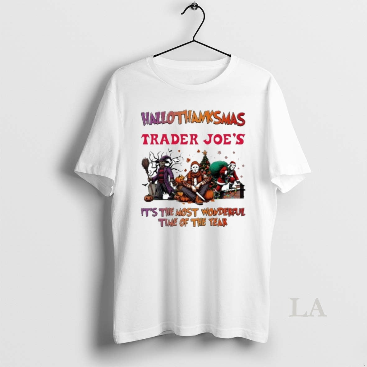 Original Trader Joes Horror Film Hallothanksmas Its - Adult & Kids T-Shirts, Sweatshirts & Hoodies apparel design preview 1