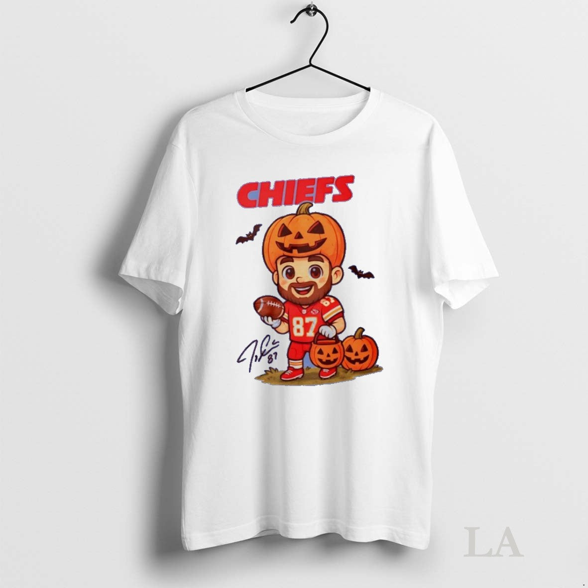 Original Travis Kelce Trick Or Treat Chiefs Halloween - Adult & Kids T-Shirts, Sweatshirts & Hoodies apparel design preview 1