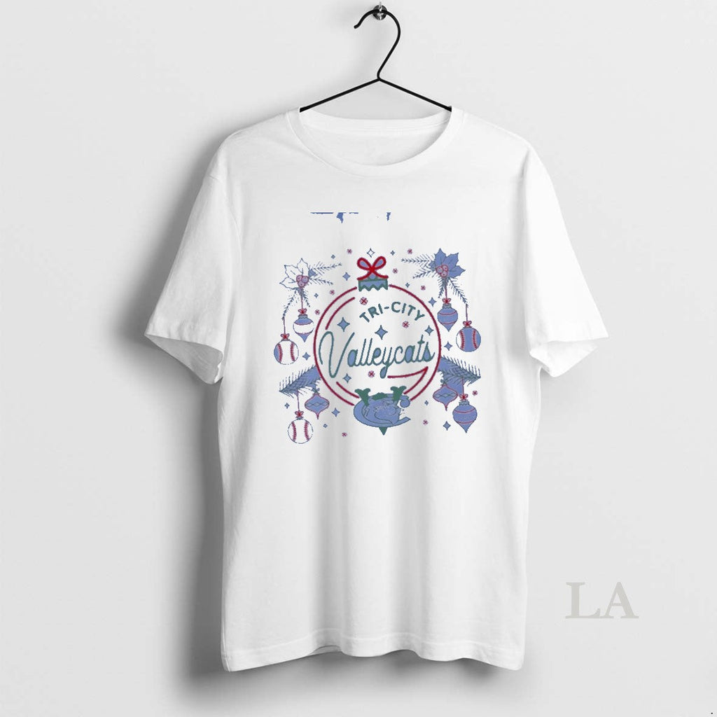 Original Tri City Valleycats Christmas - Adult & Kids T-Shirts, Sweatshirts & Hoodies apparel design preview 1