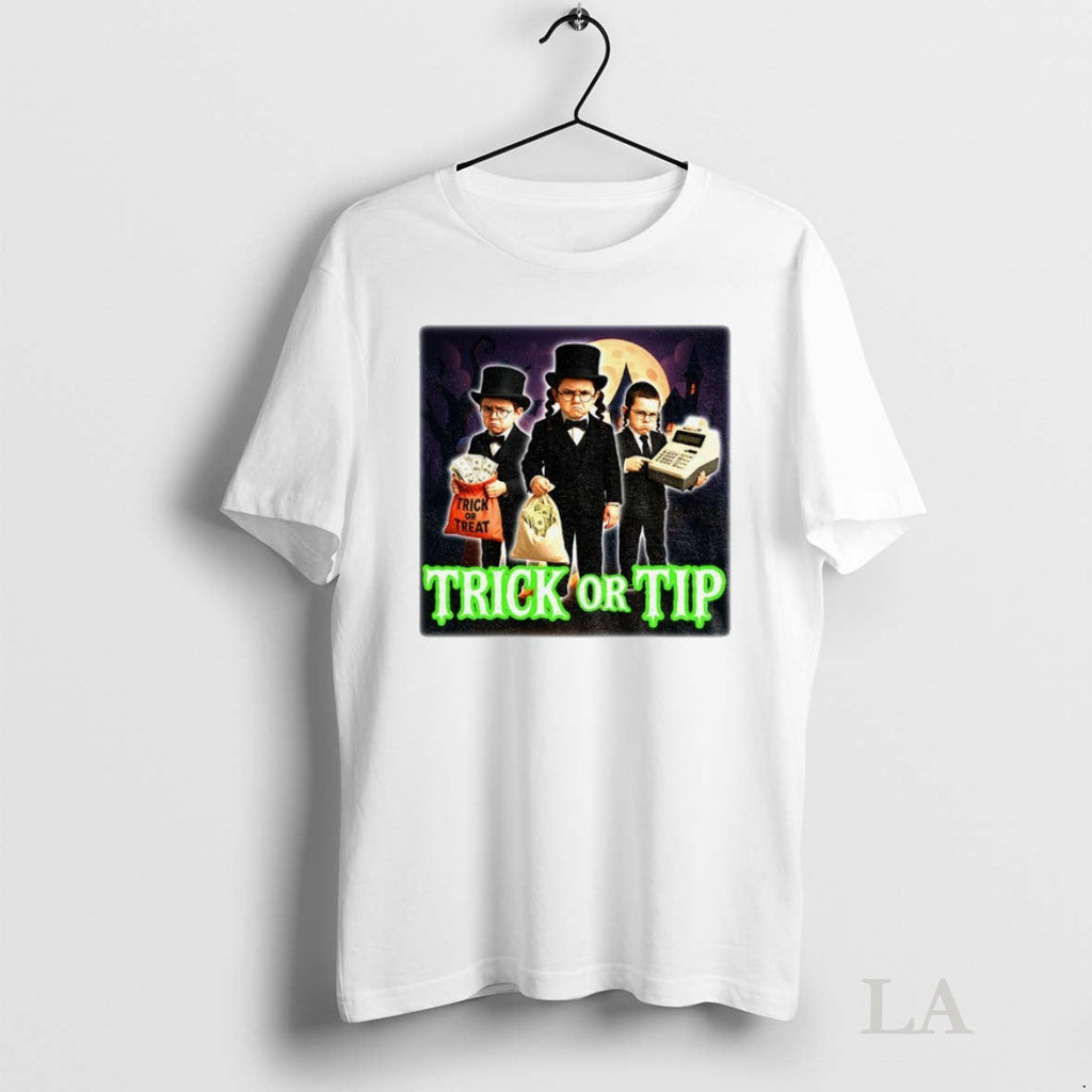 Original Trick Or Tip Treat Halloween Funny - Adult & Kids T-Shirts, Sweatshirts & Hoodies apparel design preview 1
