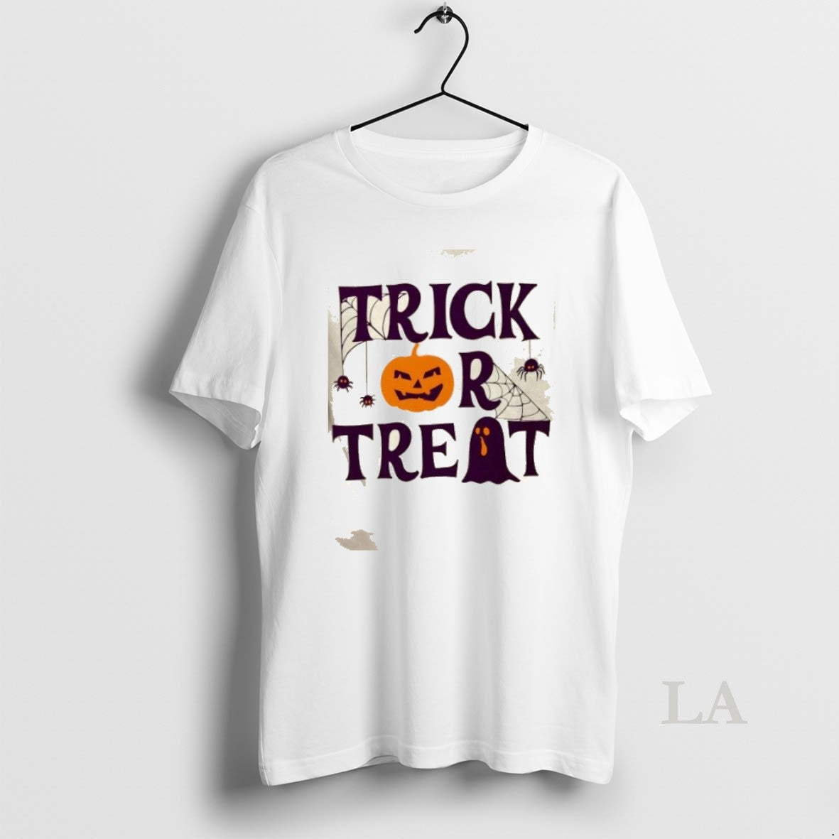 Original Trick Or Treat Pumpkin Ghost Halloween - Adult & Kids T-Shirts, Sweatshirts & Hoodies apparel design preview 1