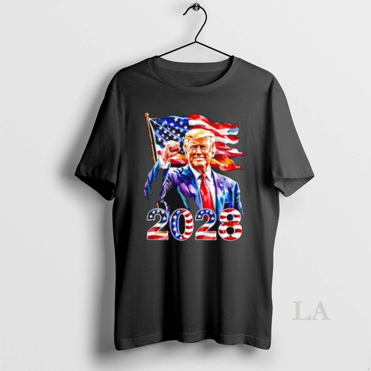 Original Trump For President 2028 Usa Flag - Adult & Kids T-Shirts, Sweatshirts & Hoodies apparel design preview 1