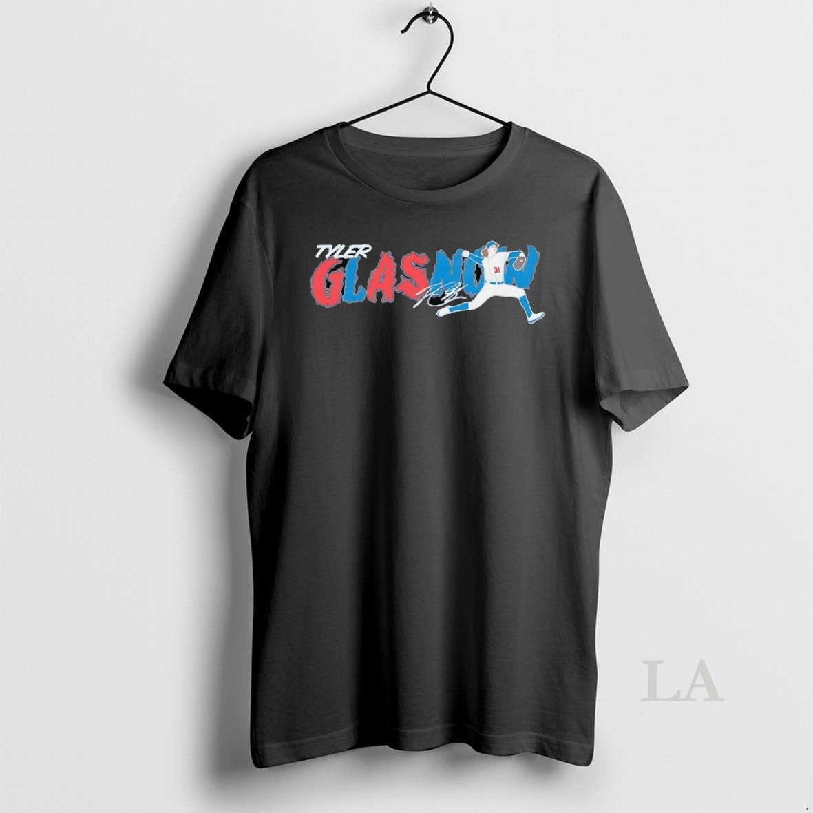 Original Tyler Glasnow Gas Now Pitching Signature - Adult & Kids T-Shirts, Sweatshirts & Hoodies apparel design preview 1