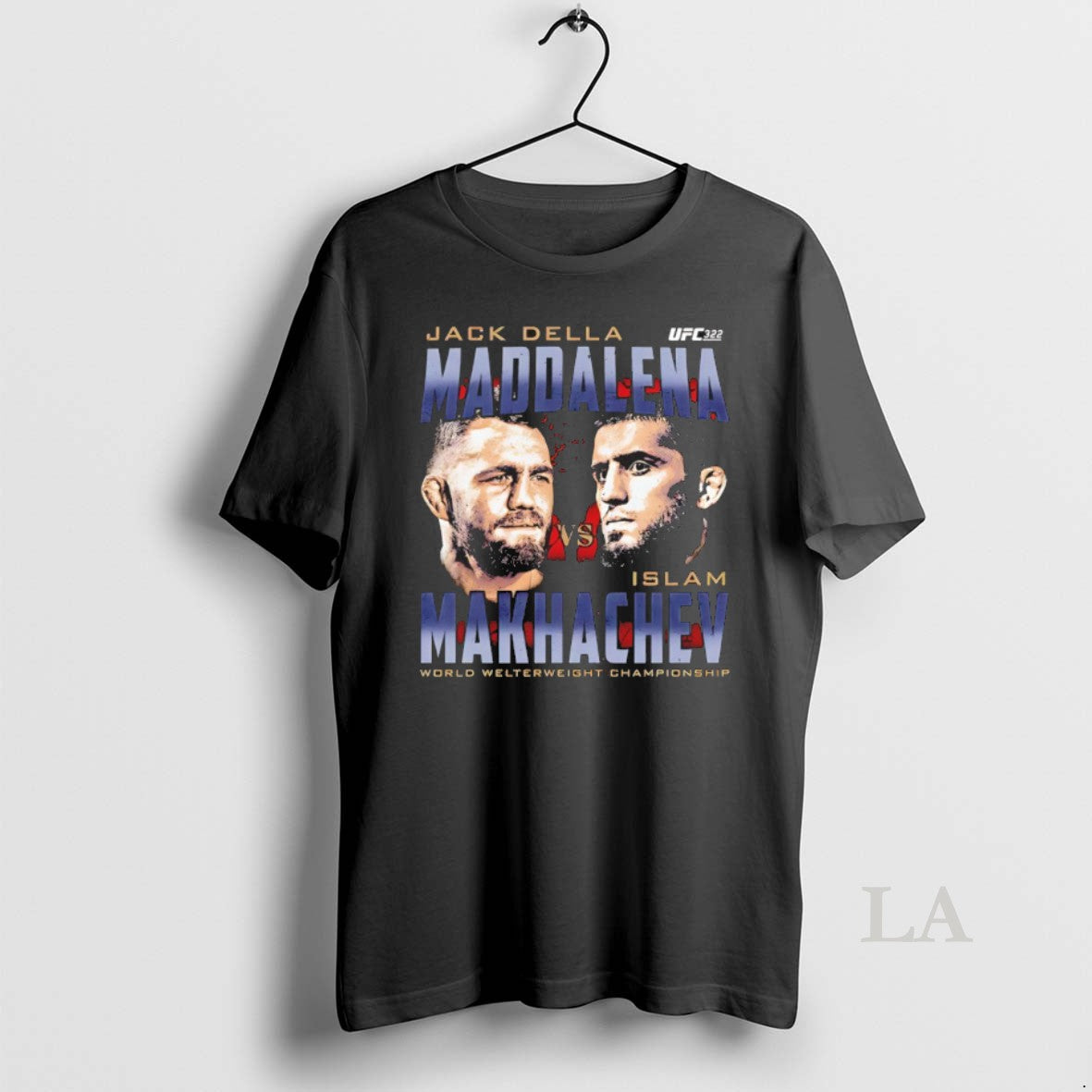 Original Ufc 322 Della Maddalena Vs Makhachev Heads - Adult & Kids T-Shirts, Sweatshirts & Hoodies apparel design preview 1