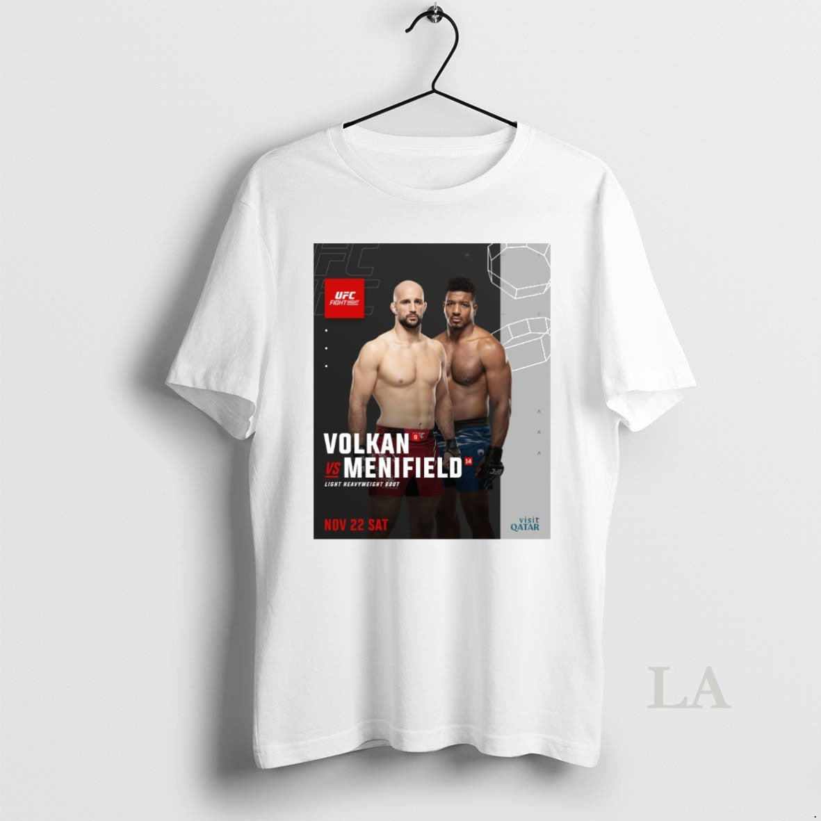 Original Ufc Fight Night Volkan Vs Menifield Light - Adult & Kids T-Shirts, Sweatshirts & Hoodies apparel design preview 1