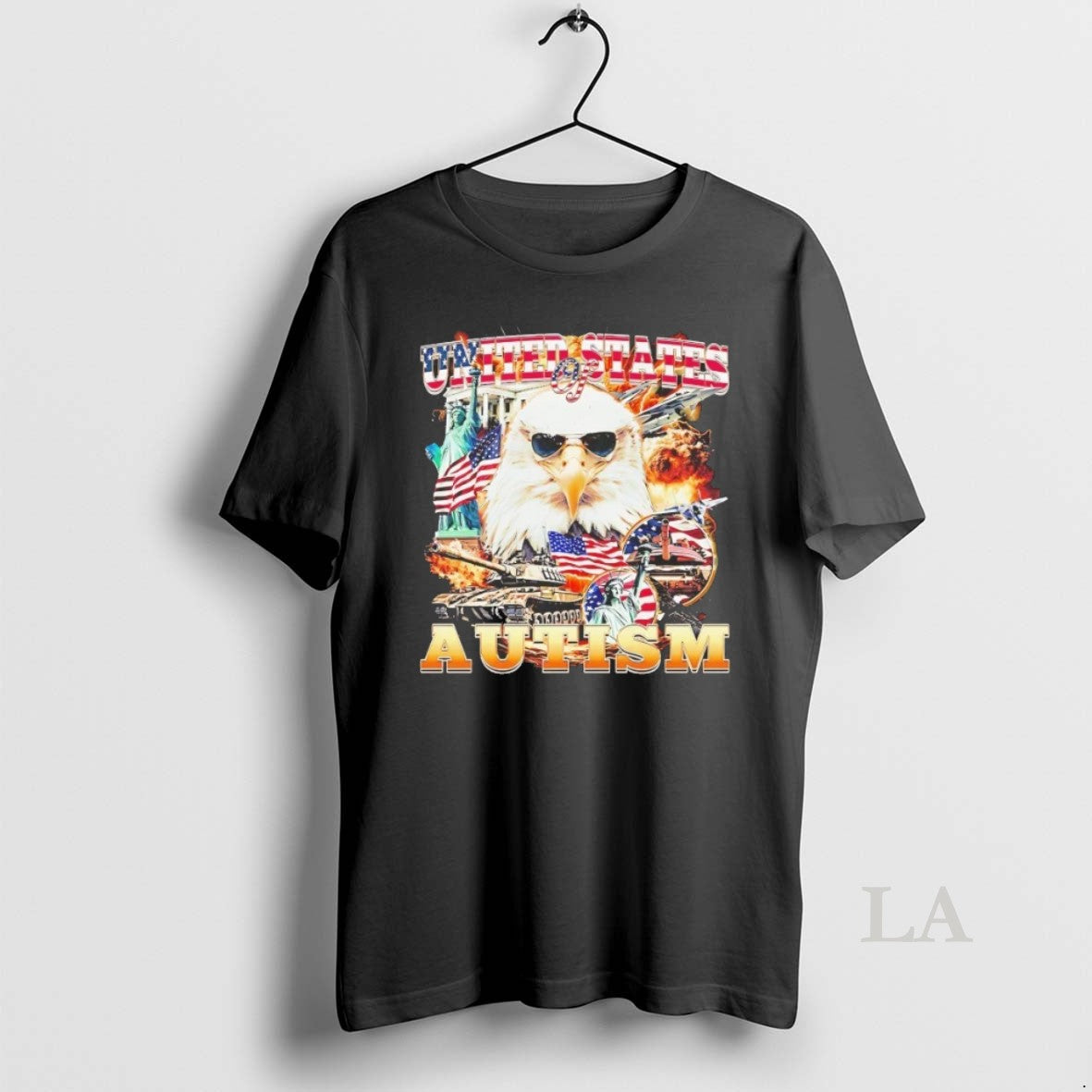 Original Usa United States Of Autism - Adult & Kids T-Shirts, Sweatshirts & Hoodies apparel design preview 1