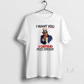 Original Uncle Sam I Want You To Defend Free Speech - Adult & Kids T-Shirts, Sweatshirts & Hoodies apparel design preview 1