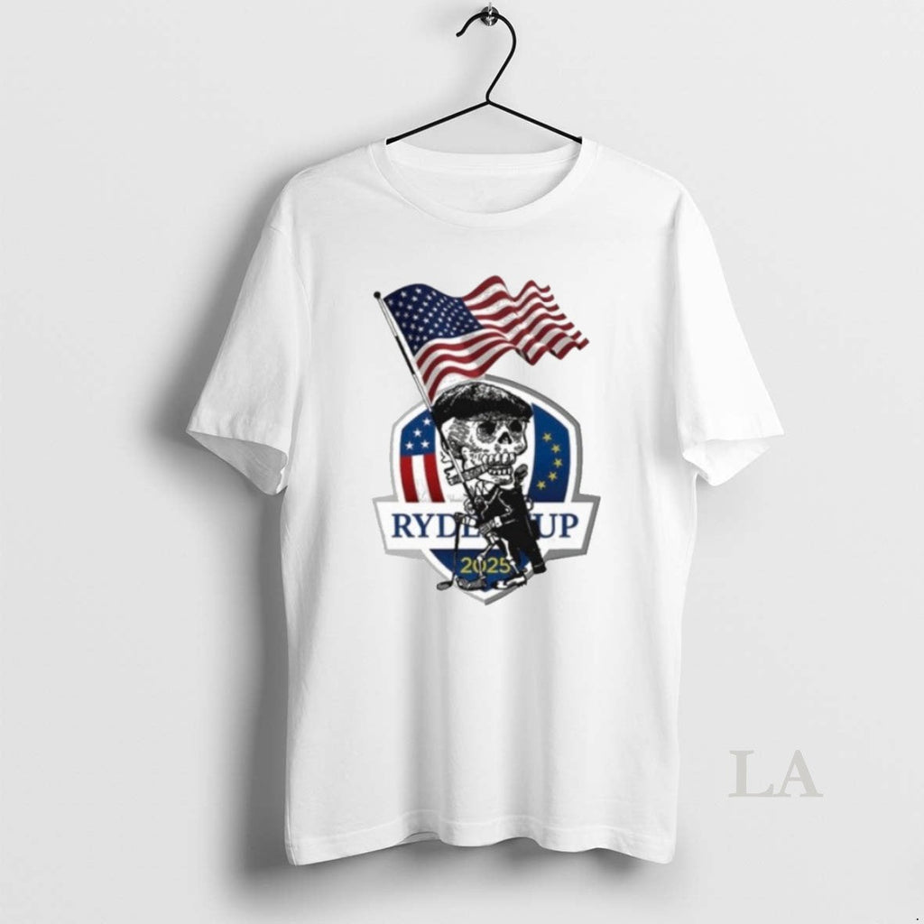 Original Usa Flag Ryder Cup 2025 Skull - Adult & Kids T-Shirts, Sweatshirts & Hoodies apparel design preview 1