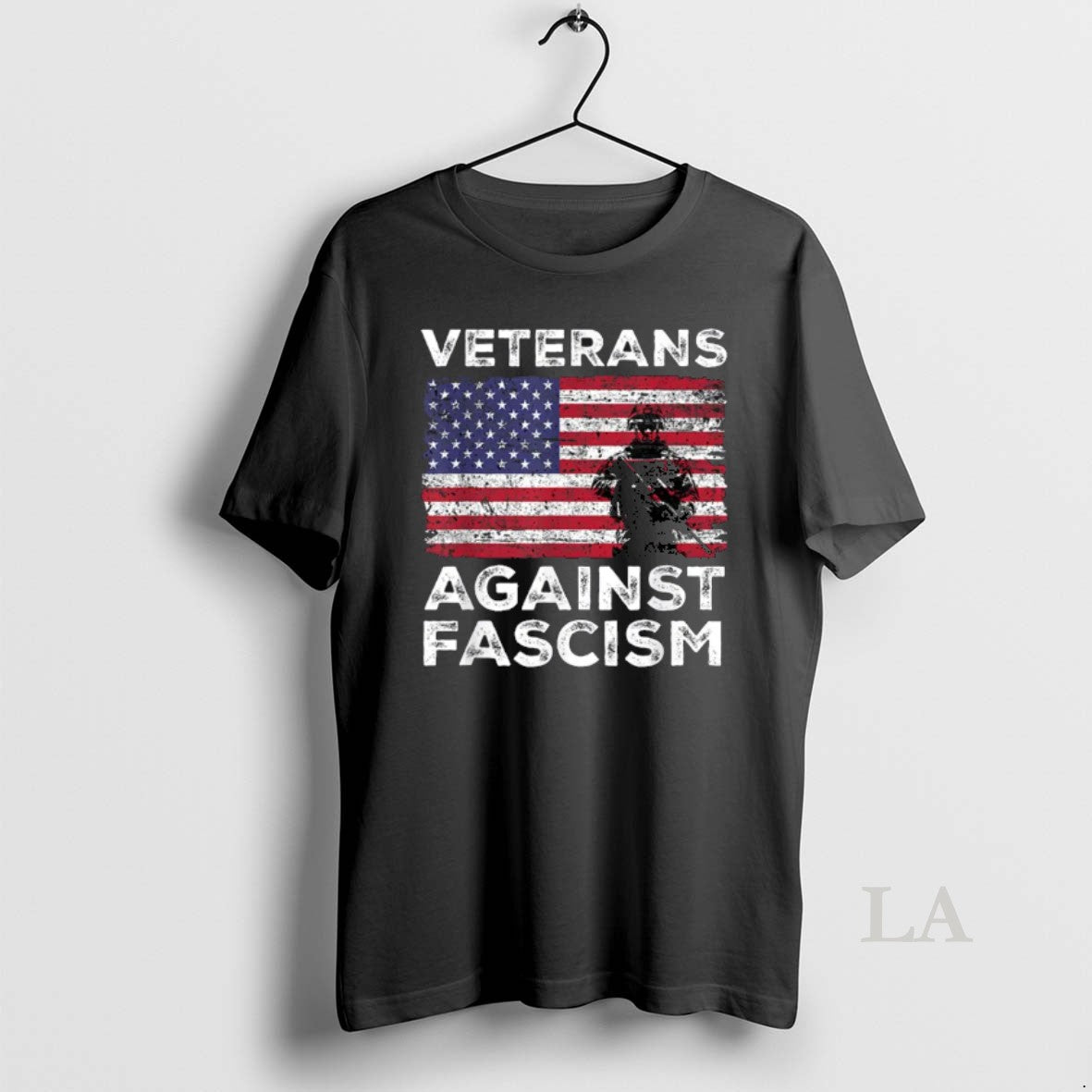 Original Veterans Against Fascism Vintage Us Army - Adult & Kids T-Shirts, Sweatshirts & Hoodies apparel design preview 1