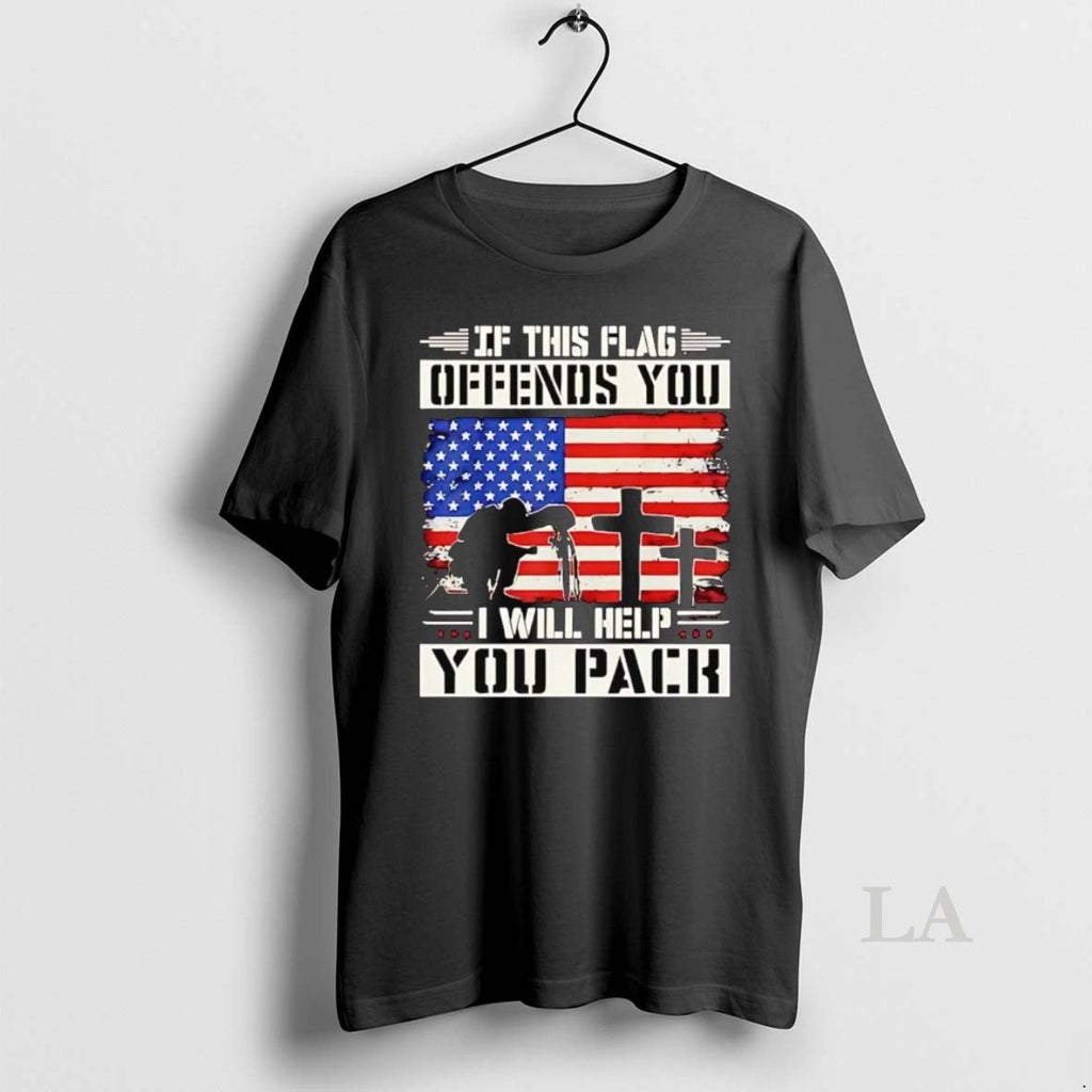 Original Veterans If This Flag Offends You I Will - Adult & Kids T-Shirts, Sweatshirts & Hoodies apparel design preview 1