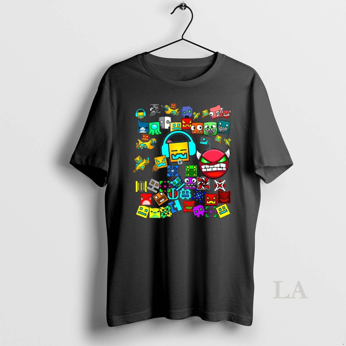 Original Video Gamer Lover Dash Game Geometry - Adult & Kids T-Shirts, Sweatshirts & Hoodies apparel design preview 1