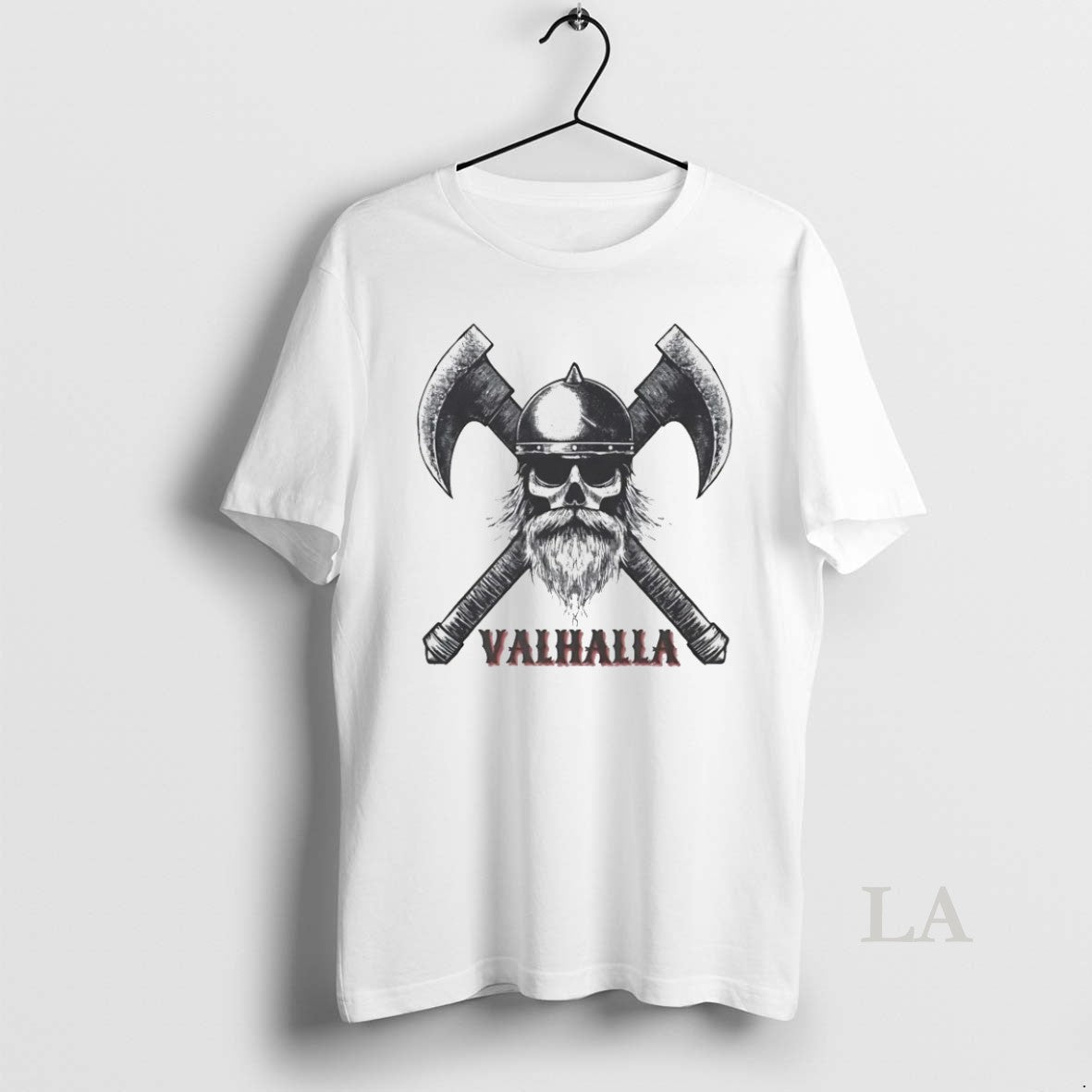 Original Viking Valhalla Skull Crosses Axe - Adult & Kids T-Shirts, Sweatshirts & Hoodies apparel design preview 1