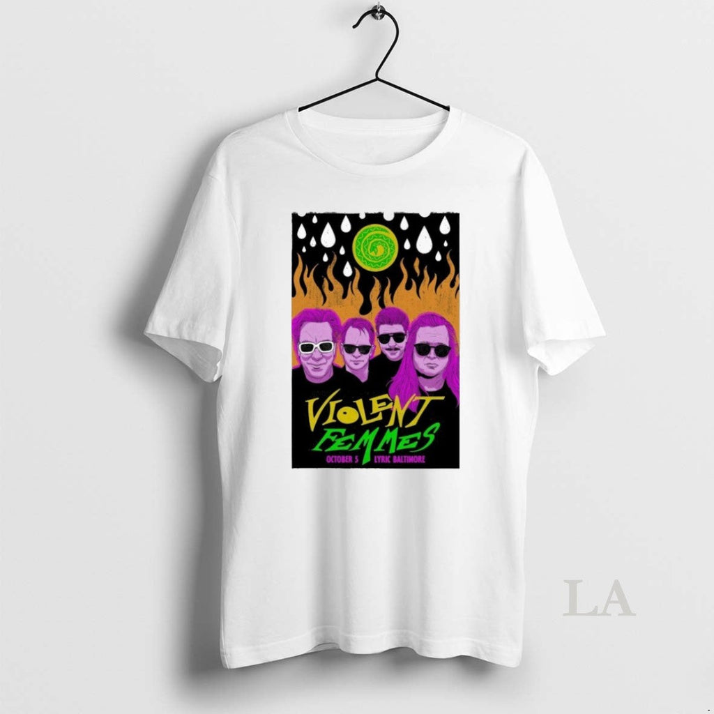 Original Violent Femmes Oct 5 2025 Lyric Baltimore - Adult & Kids T-Shirts, Sweatshirts & Hoodies apparel design preview 1