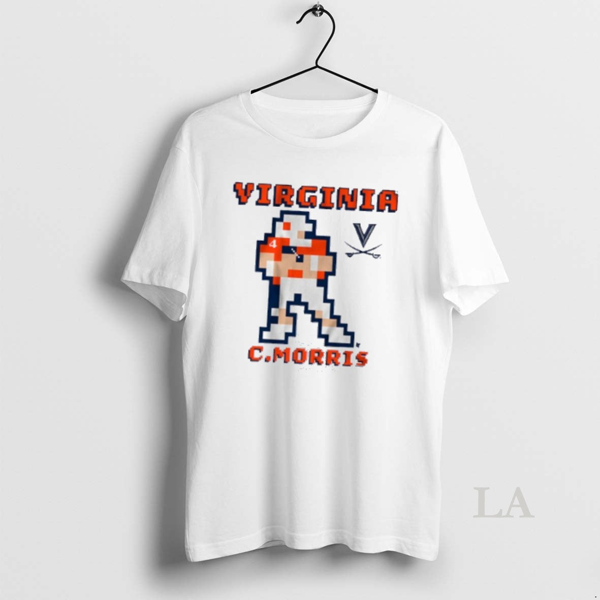Original Virginia Football Chandler Morris Retro - Adult & Kids T-Shirts, Sweatshirts & Hoodies apparel design preview 1