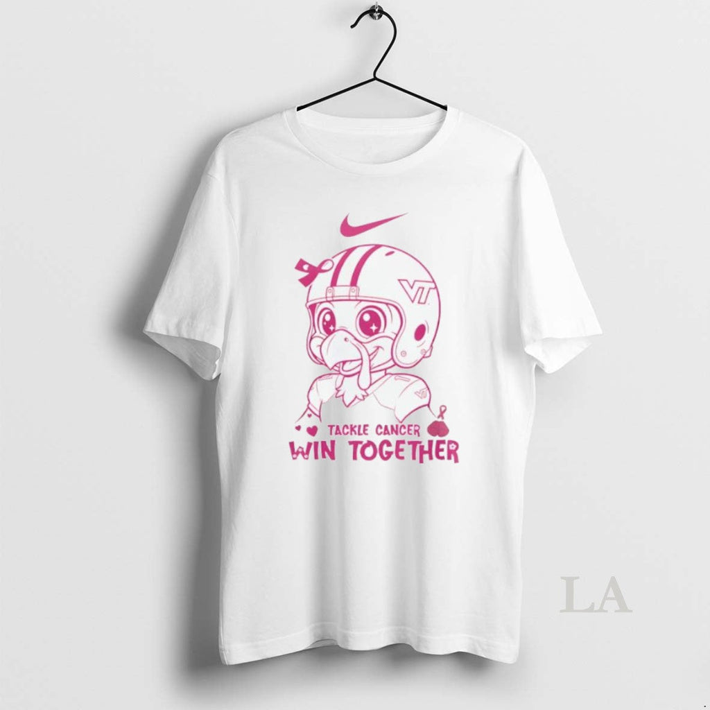 Original Virginia Tech Hokies Tackle Cancer Win - Adult & Kids T-Shirts, Sweatshirts & Hoodies apparel design preview 1