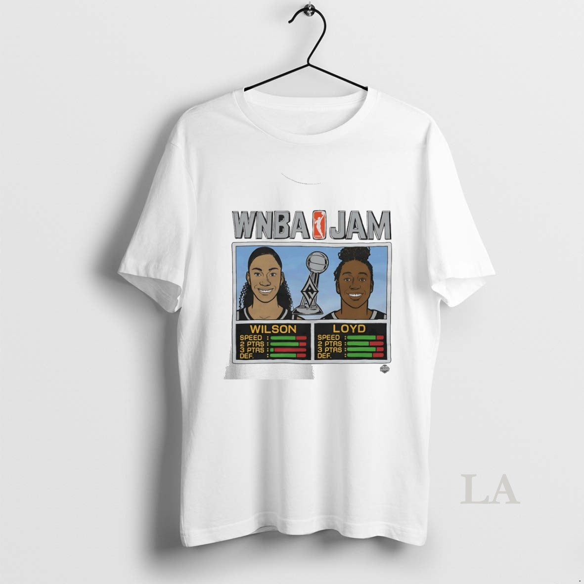 Original Wnba Jam Las Vegas Aces 2025 Champs Aja - Adult & Kids T-Shirts, Sweatshirts & Hoodies apparel design preview 1