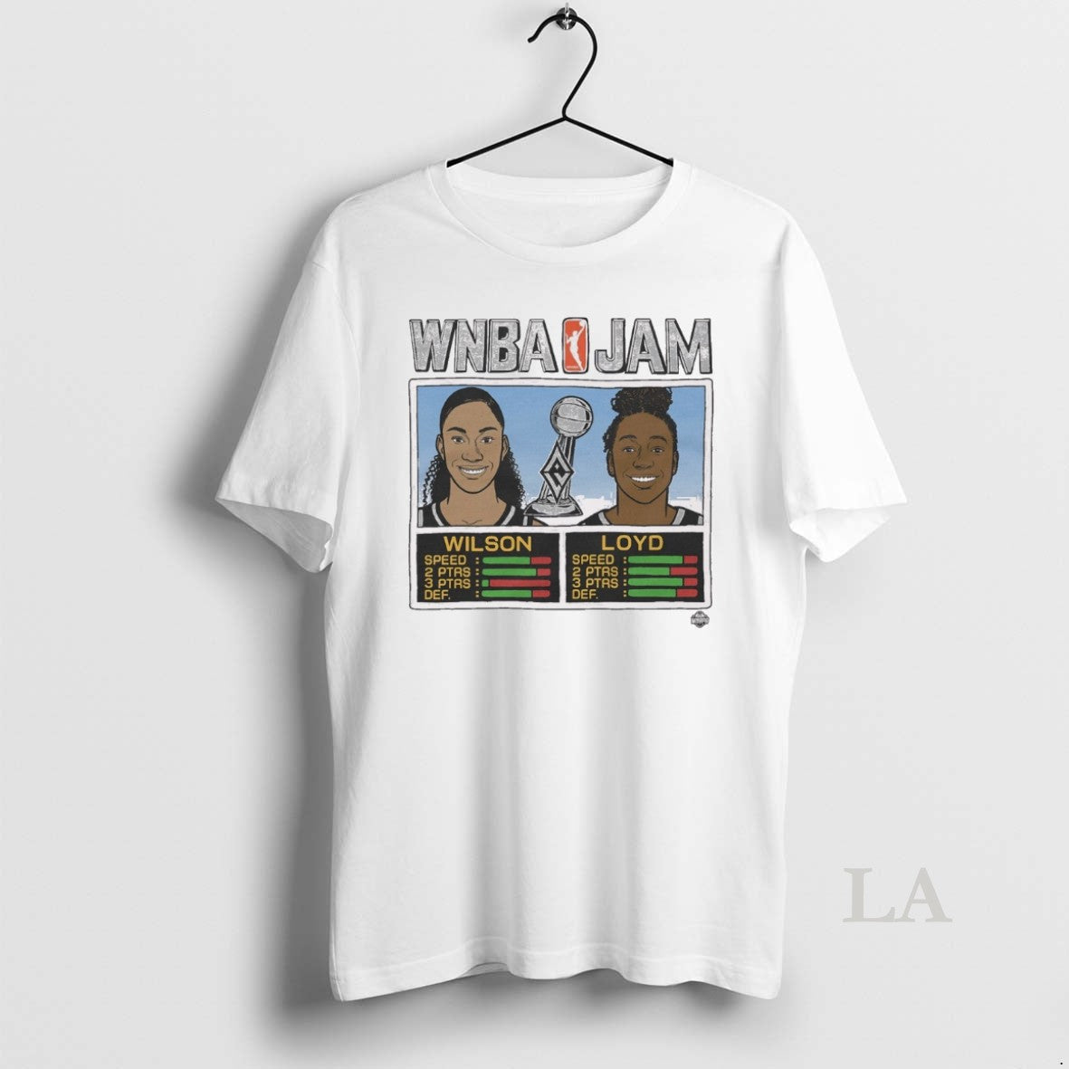 Original Wnba Jam Las Vegas Aces Basketball 2025 - Adult & Kids T-Shirts, Sweatshirts & Hoodies apparel design preview 1