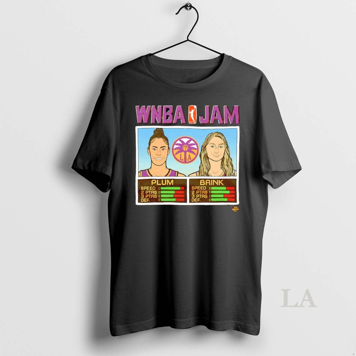 Original Wnba Jam Los Angeles Sparks Kelsey Plum And - Adult & Kids T-Shirts, Sweatshirts & Hoodies apparel design preview 1
