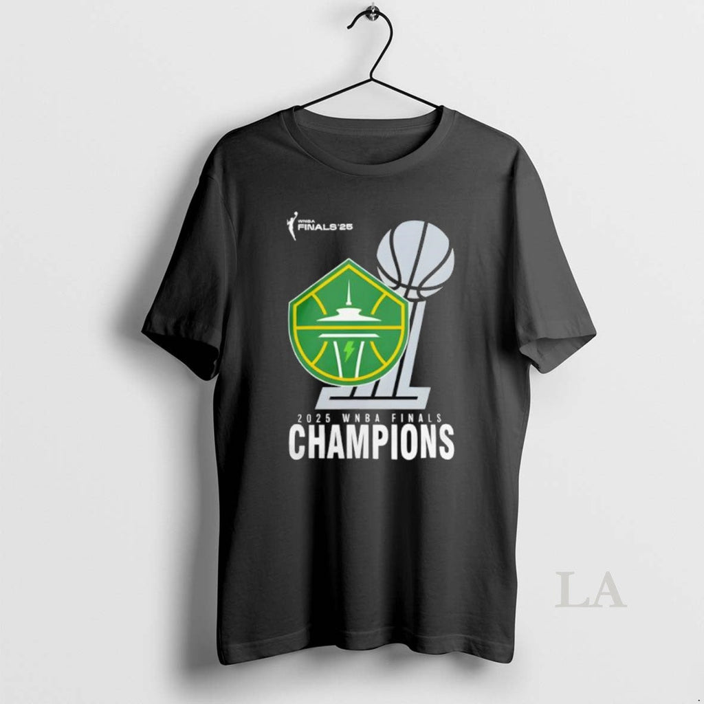 Original Wnba Shop 2025 Champions Seattle Storm - Adult & Kids T-Shirts, Sweatshirts & Hoodies apparel design preview 1