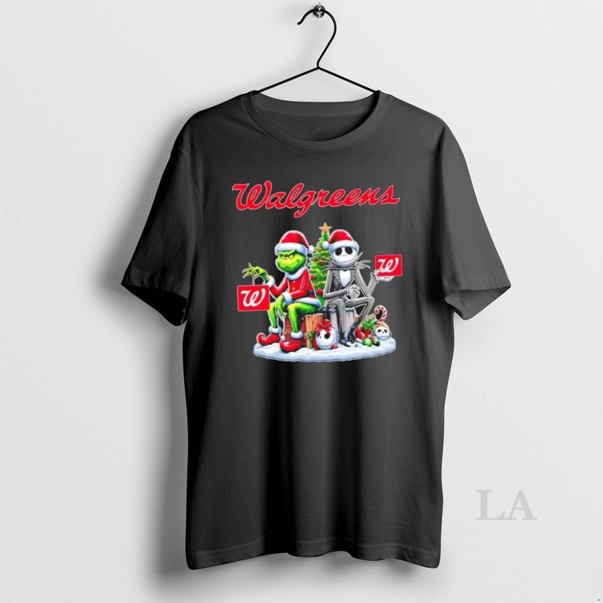 Original Walgreens X Grinch And Jack Skellington - Adult & Kids T-Shirts, Sweatshirts & Hoodies apparel design preview 1