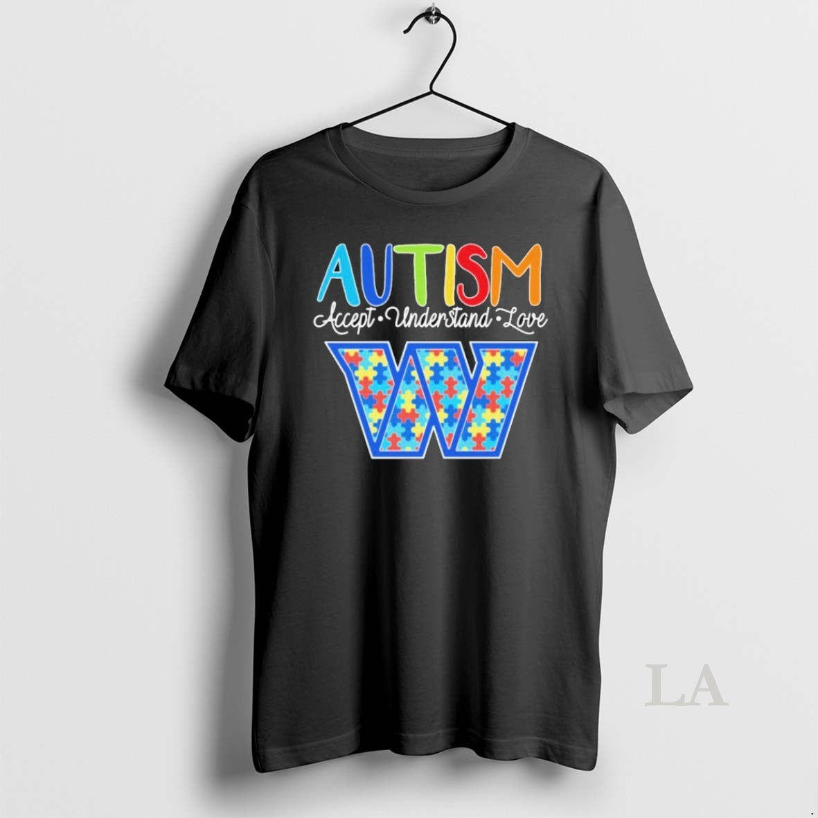 Original Washington Commanders Autism Accept - Adult & Kids T-Shirts, Sweatshirts & Hoodies apparel design preview 1