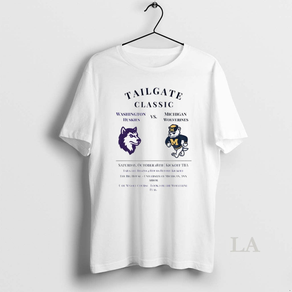 Original Washington Huskies Vs Michigan Wolverines - Adult & Kids T-Shirts, Sweatshirts & Hoodies apparel design preview 1
