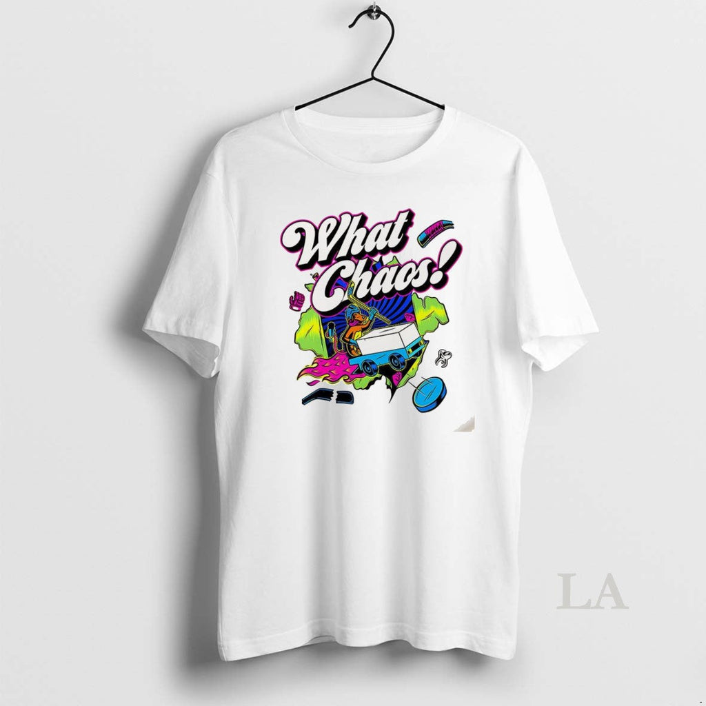 Original What Chaos Hockey Graphic - Adult & Kids T-Shirts, Sweatshirts & Hoodies apparel design preview 1