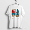 Original When Words Fail Music Speaks - Adult & Kids T-Shirts, Sweatshirts & Hoodies apparel design preview 1