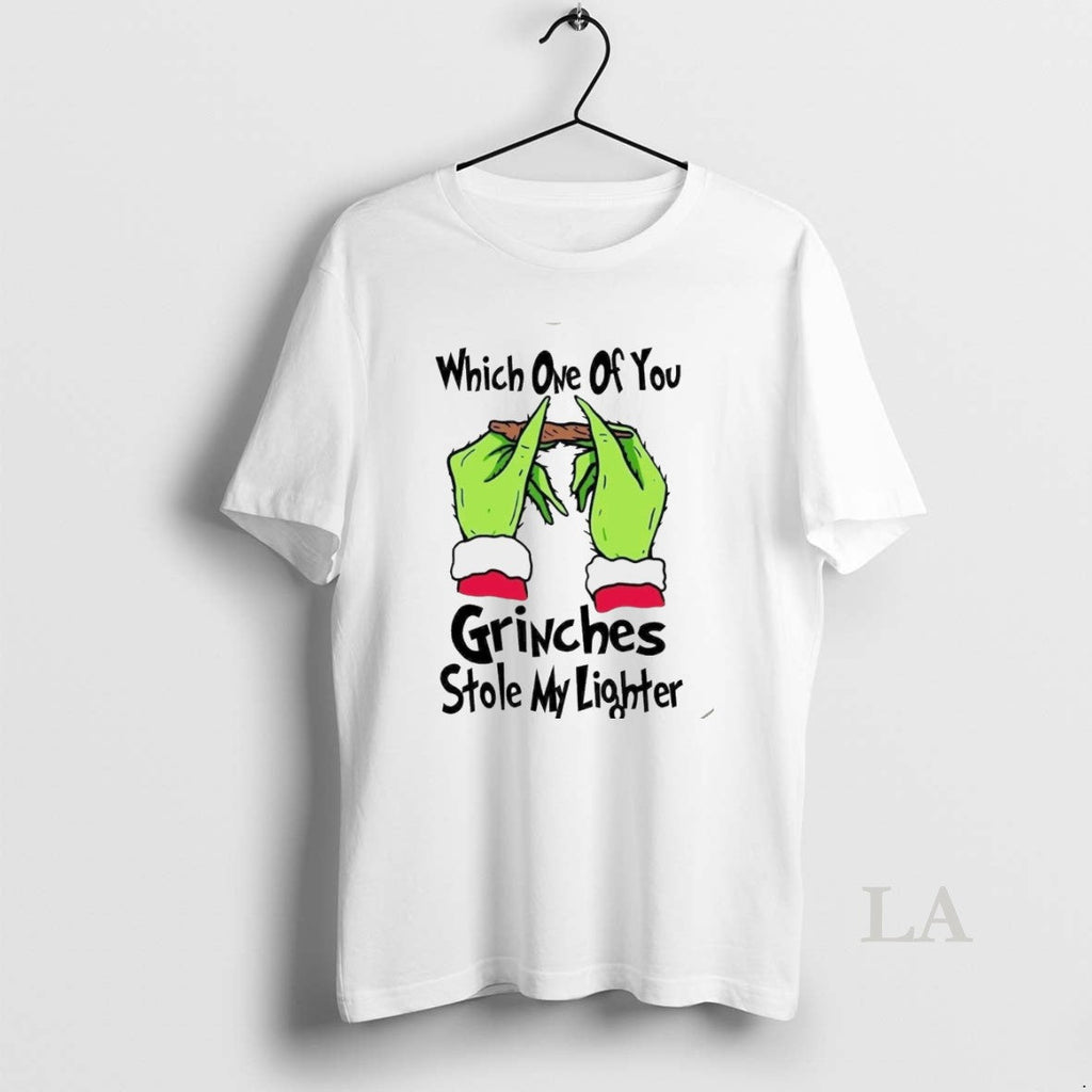 Original Which One Of You Grinches Stole My Lighter - Adult & Kids T-Shirts, Sweatshirts & Hoodies apparel design preview 1