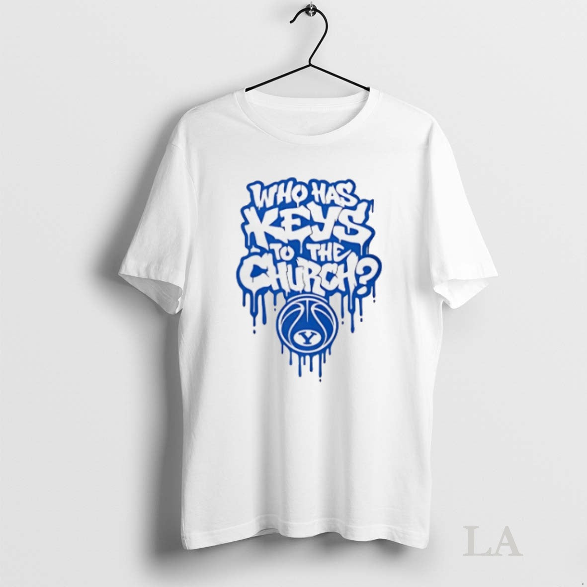 Original Who Has The Keys To Church Byu Basketball - Adult & Kids T-Shirts, Sweatshirts & Hoodies apparel design preview 1