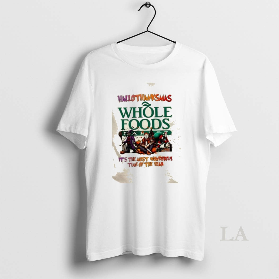 Original Whole Foods Market X Horror Movies Happy - Adult & Kids T-Shirts, Sweatshirts & Hoodies apparel design preview 1