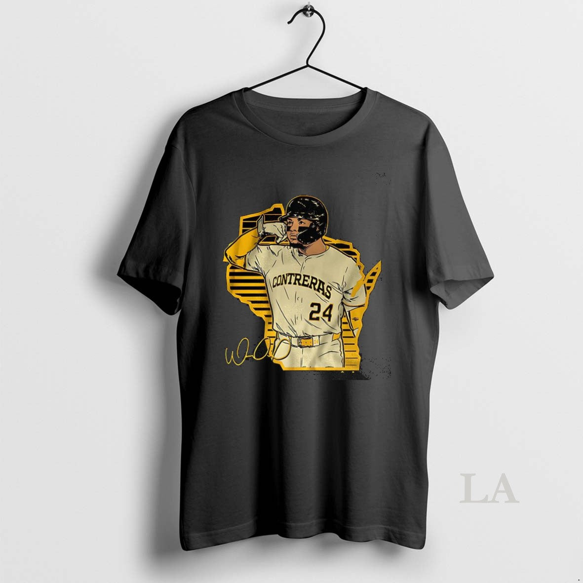 Original William Contreras Milwaukee Brewers Baseball - Adult & Kids T-Shirts, Sweatshirts & Hoodies apparel design preview 1