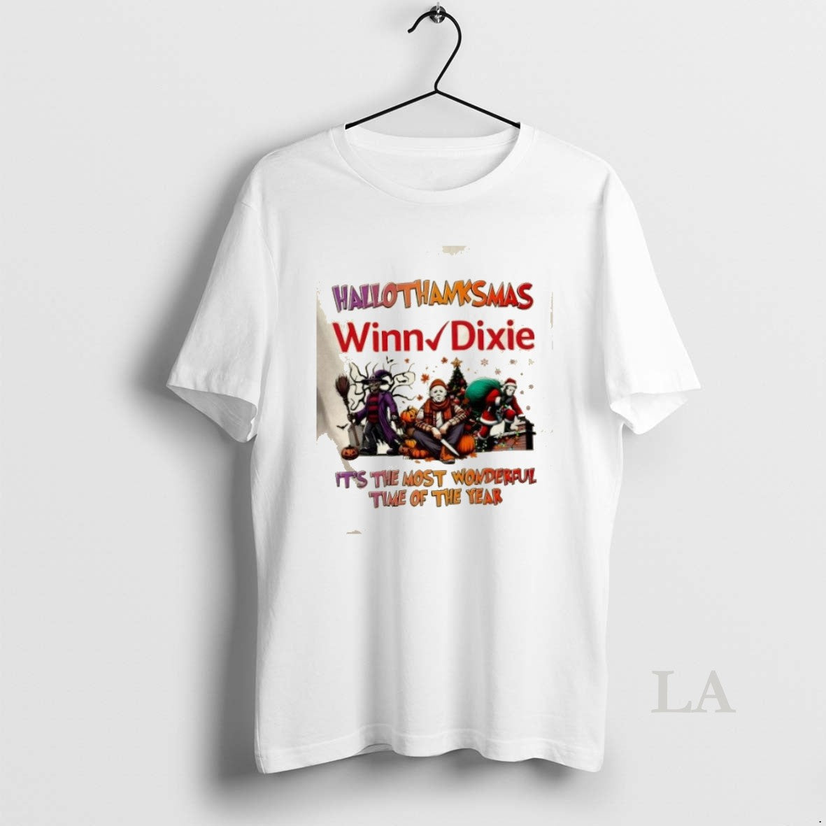Original Winn Dixie X Horror Movies Happy - Adult & Kids T-Shirts, Sweatshirts & Hoodies apparel design preview 1