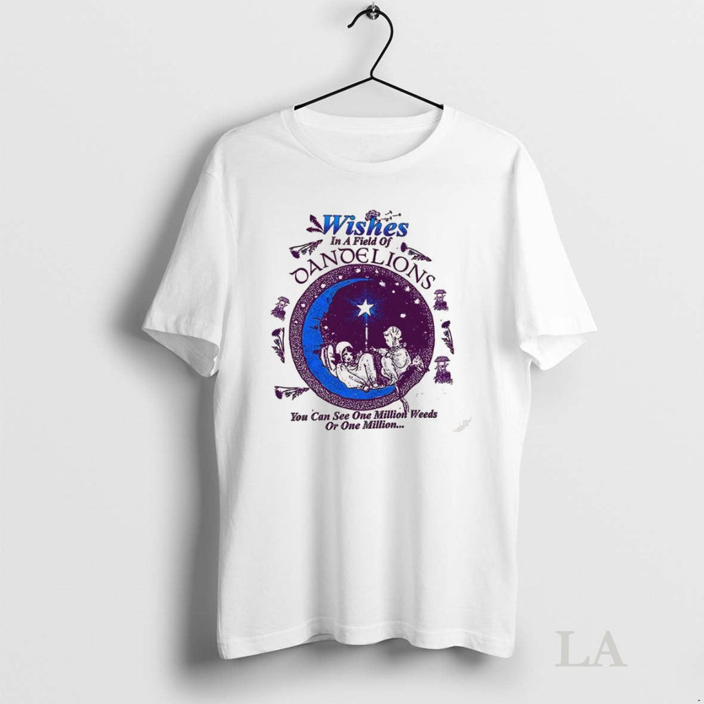 Original Wishes In A Field Of Dandelions You Can See - Adult & Kids T-Shirts, Sweatshirts & Hoodies apparel design preview 1