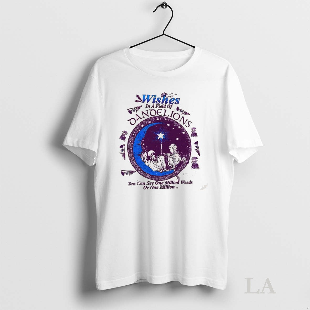 Original Wishes In A Field Of Dandelions You Can See - Adult & Kids T-Shirts, Sweatshirts & Hoodies apparel design preview 1