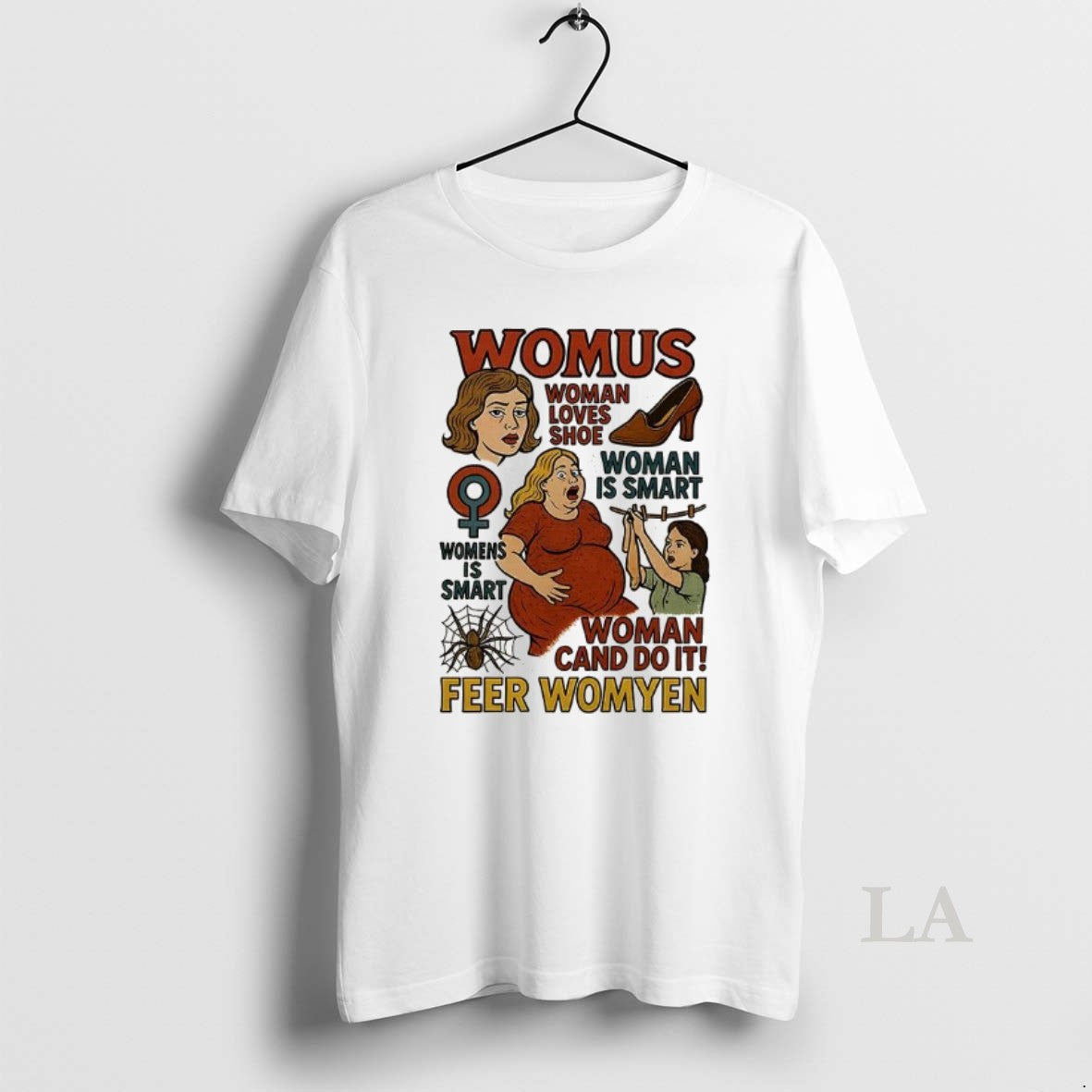 Original Womus Woman Loves Shoe Feer Womyen - Adult & Kids T-Shirts, Sweatshirts & Hoodies apparel design preview 1