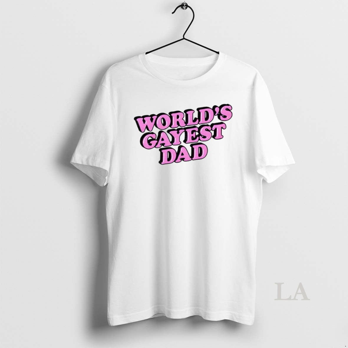 Original Worlds Gayest Dad Lgbt - Adult & Kids T-Shirts, Sweatshirts & Hoodies apparel design preview 1