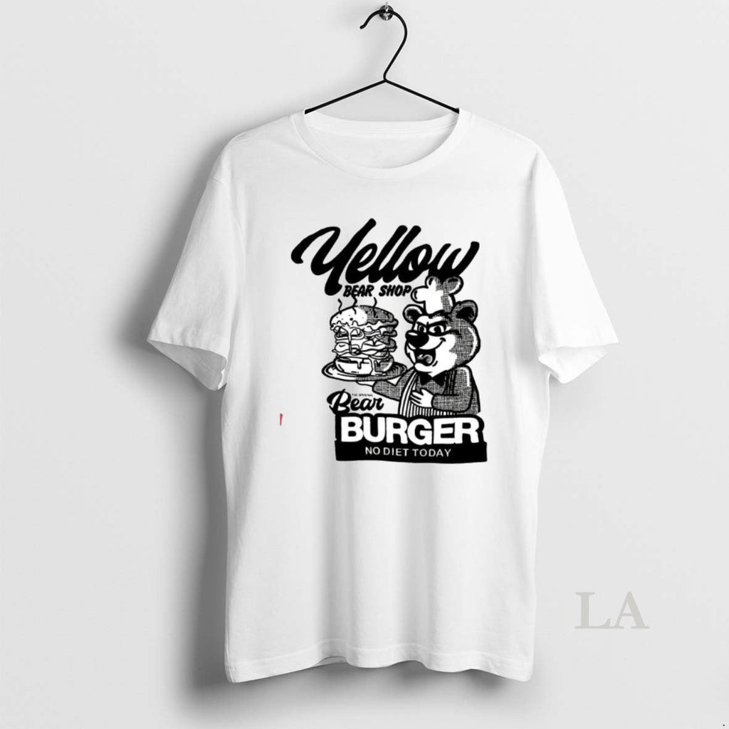 Original Yellow Bear Shop Burger No Diet Today - Adult & Kids T-Shirts, Sweatshirts & Hoodies apparel design preview 1