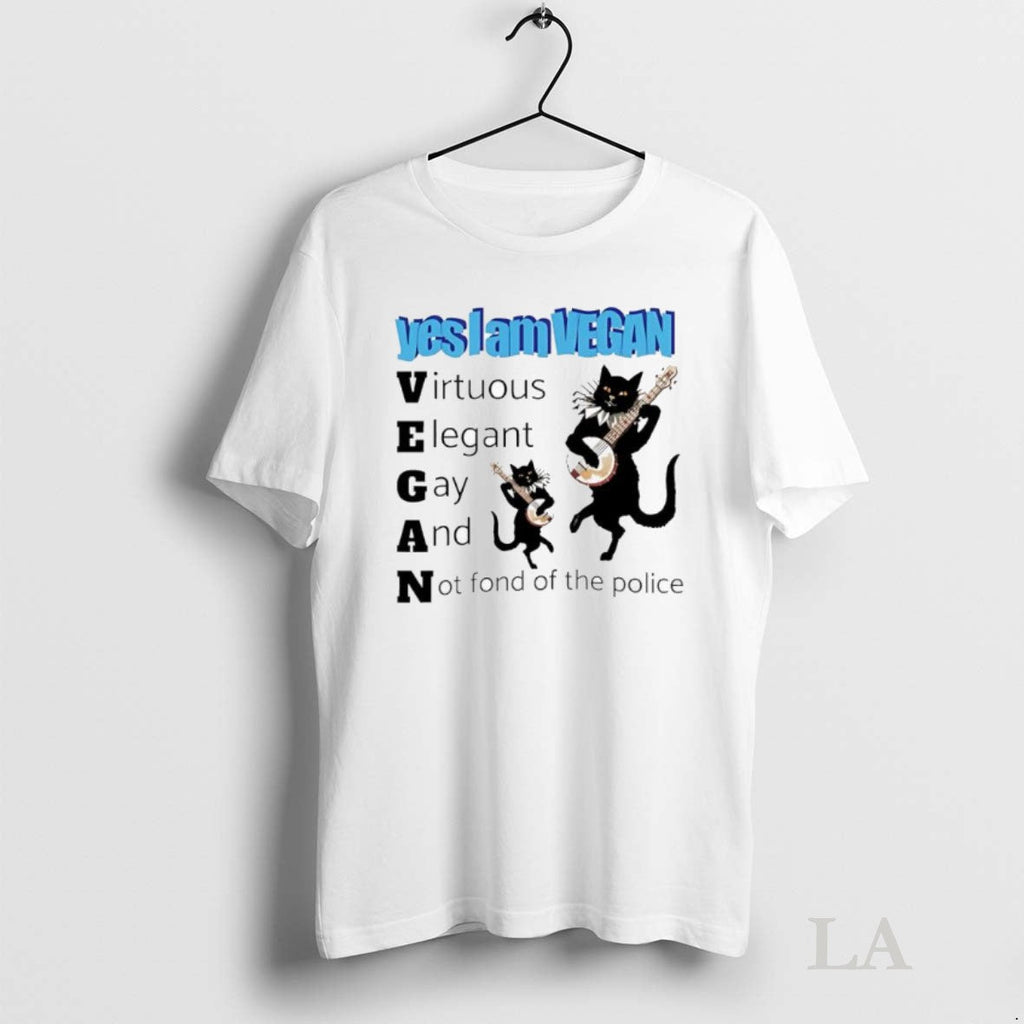 Original Yes I Am Vegan Virtuous Elegant Gay And Not - Adult & Kids T-Shirts, Sweatshirts & Hoodies apparel design preview 1
